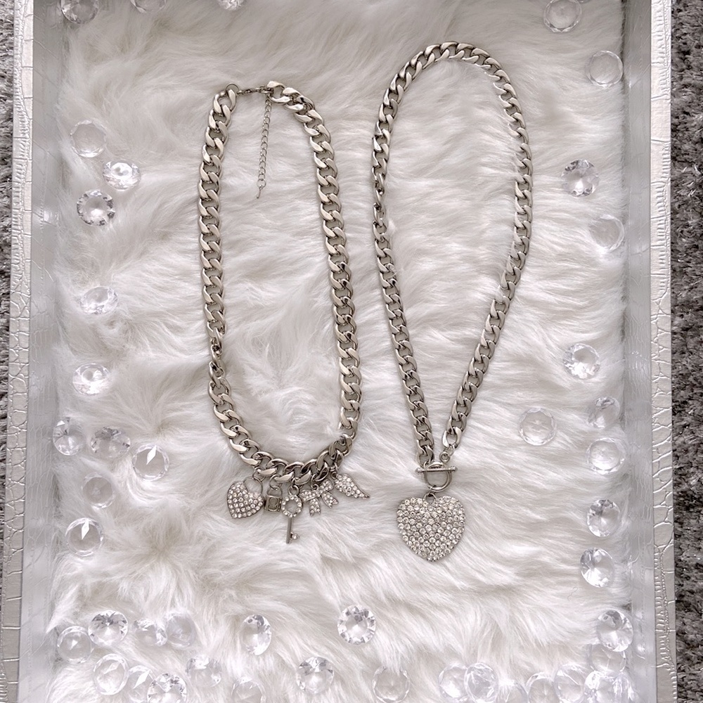 ✨💎 Silver necklace set 💎 ✨